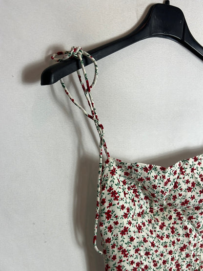 REFORMATION. White mini flower top. T 0 (XS)