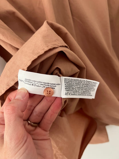 ZARA. Long brown dress TM