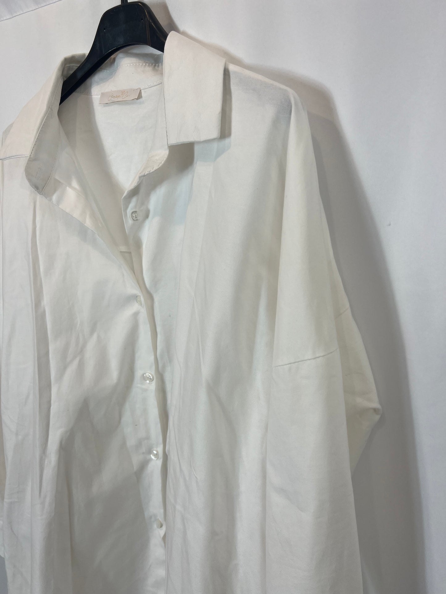 CARLOTA&CO. Camisa blanca algodón. TU (L)