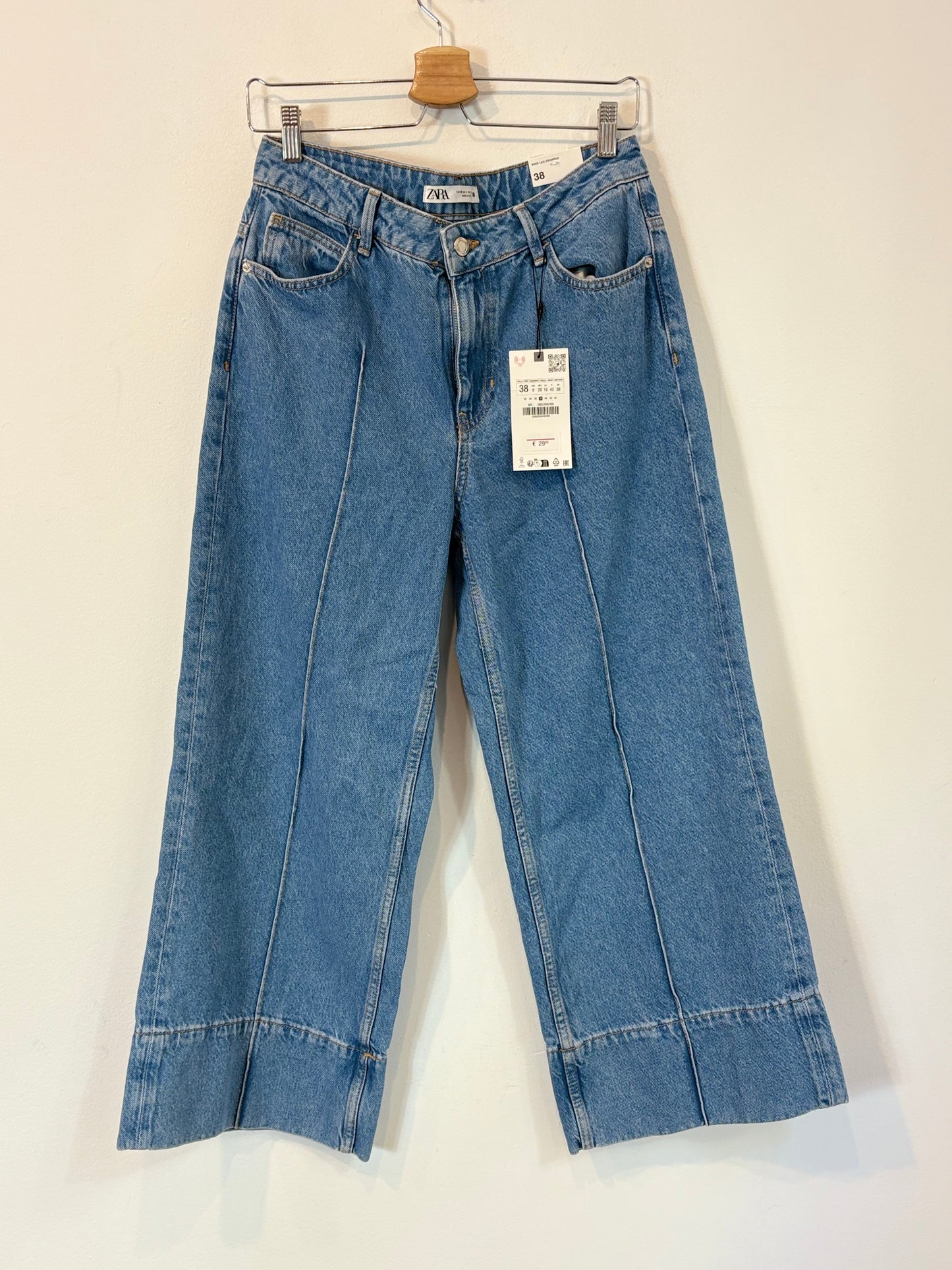 ZARA. Denim culotte sewing. T 38