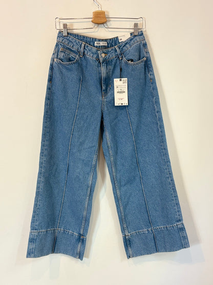 ZARA. Denim culotte sewing. T 38