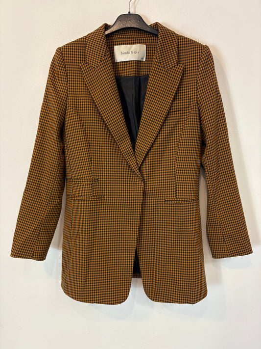 BIMBA Y LOLA. Houndstooth blazer size 38 (S)
