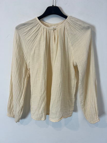 ZARA. Beige vest and blouse set. Size 13-14 years (XS)
