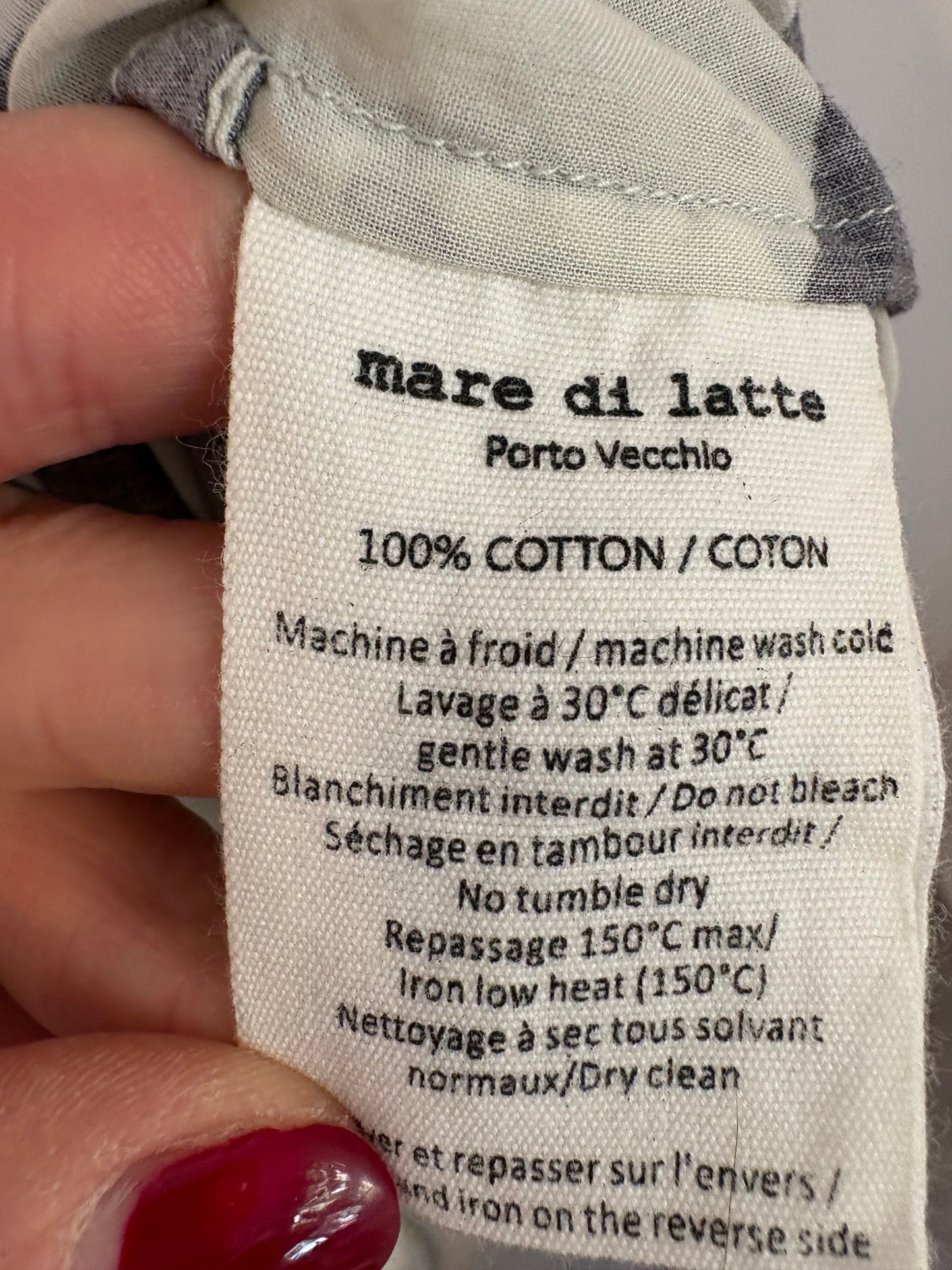 MARE DI LATTE. Vestido largo camisero estampado