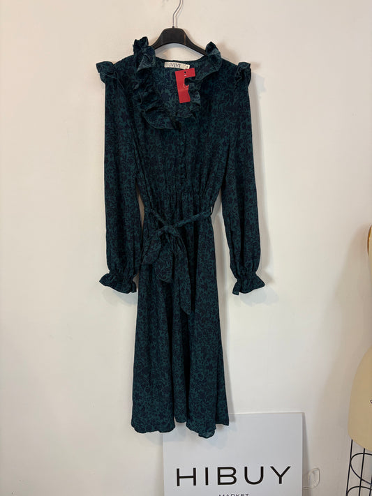 OTRAS. Vestido midi estampado fluido