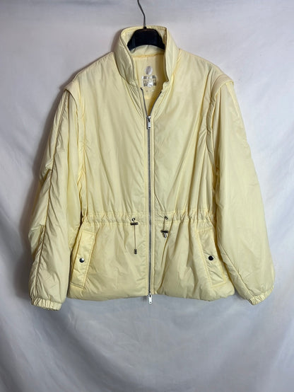 ISABEL MARANT. Plumas/ chaleco ligero amarillo pastel . T 34