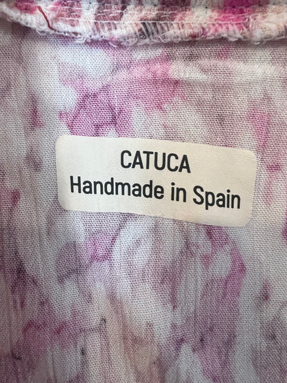 CATUCA. Kimono estampado detalle espalda. T M/L