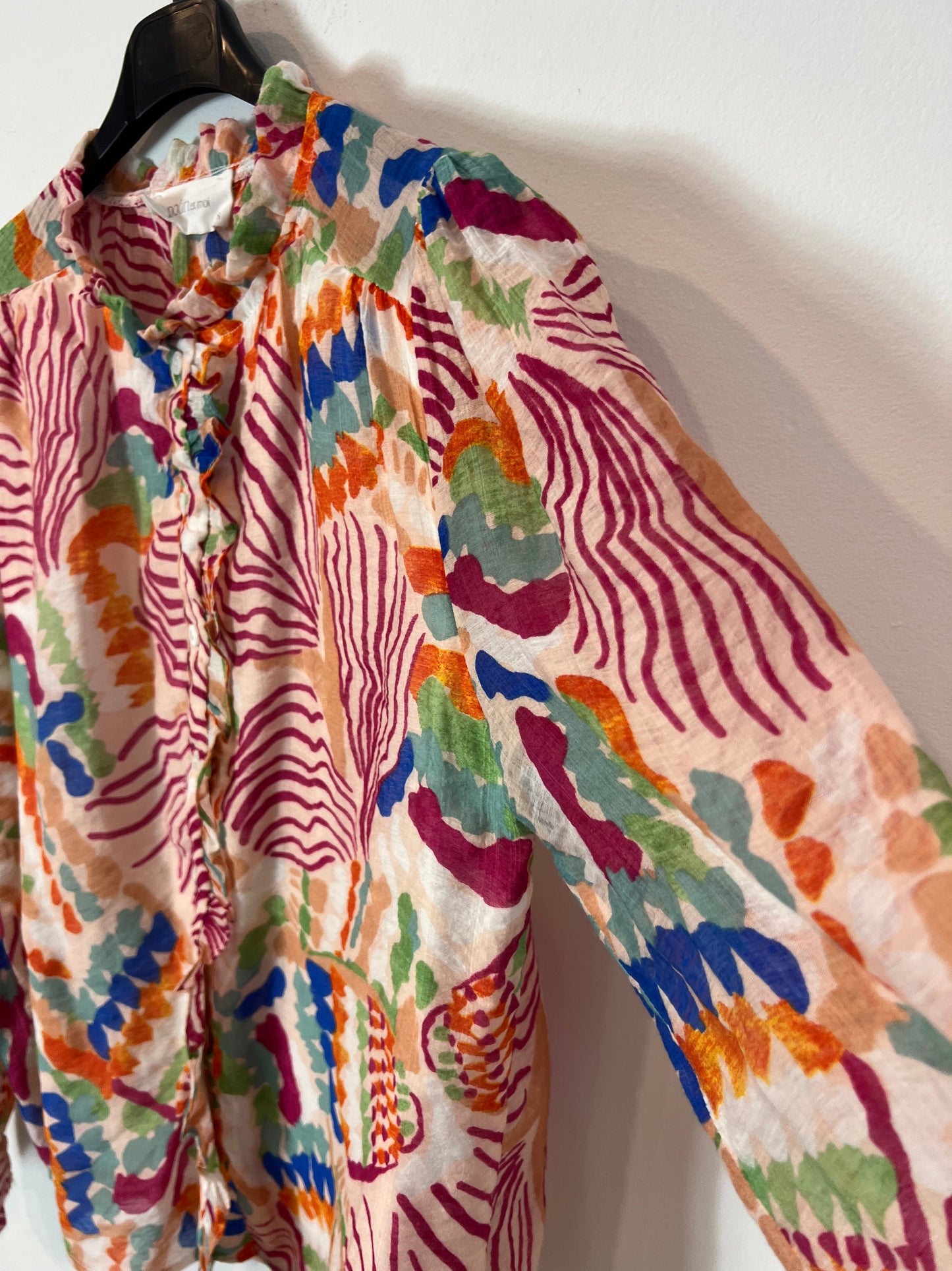 POLIN ET MOI. Ts colorful print blouse