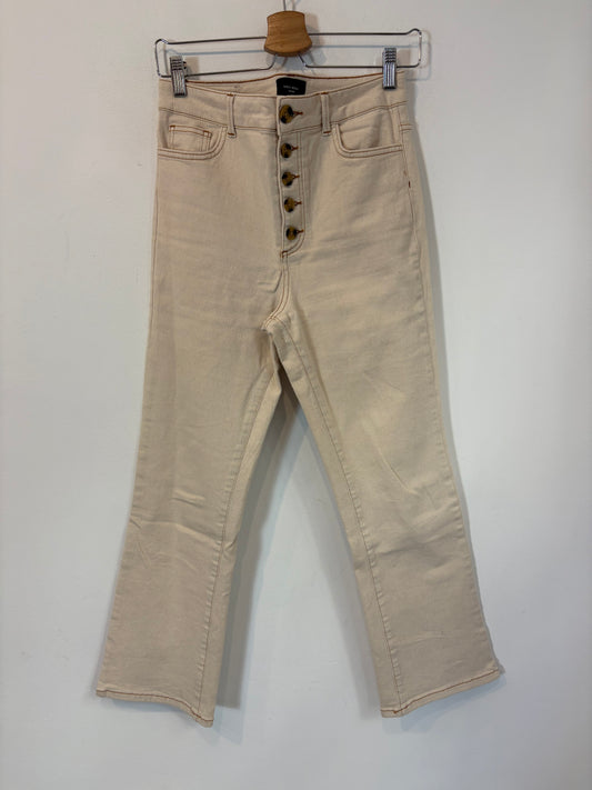 VERO MODA. Denim beige recto abotonado. T 38