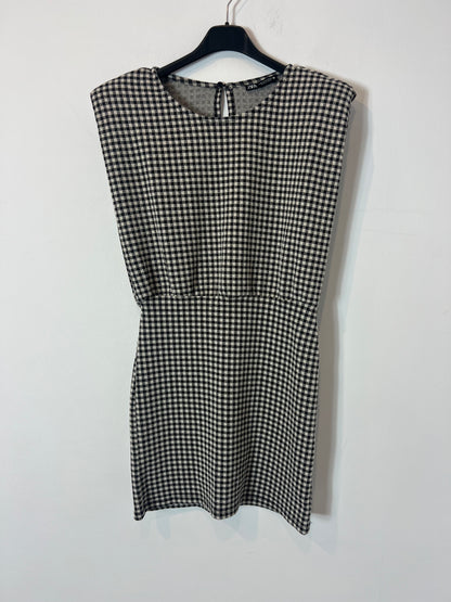 ZARA. Vestido cuadros vichy. T M
