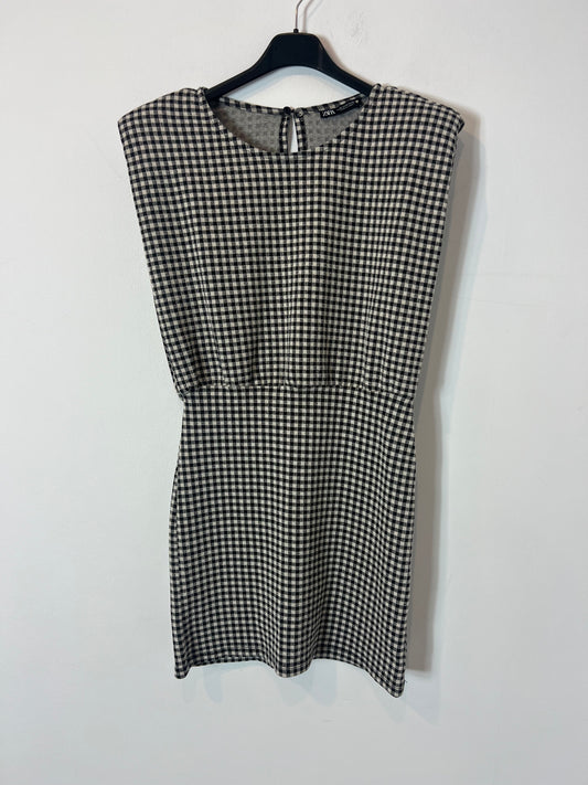 ZARA. Vestido cuadros vichy. T M