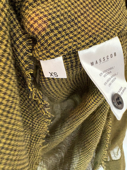 MASSCOB. Blusa verde caqui mezcla.