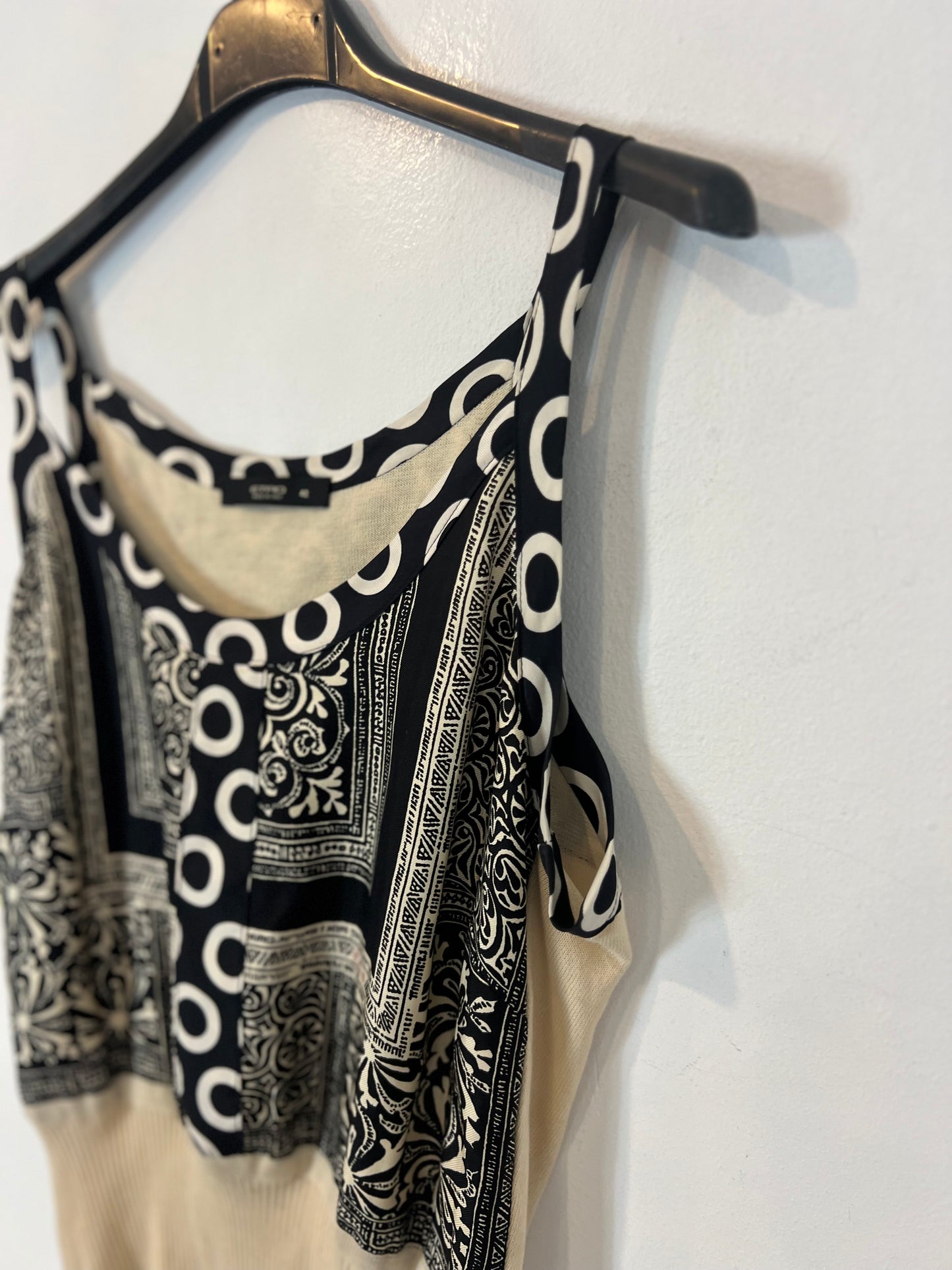 ETRO. Conjunto top y chaqueta algodón y seda. T M