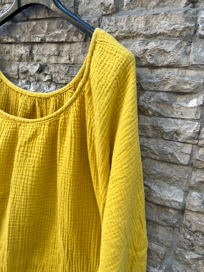 OTHERS. Long mustard bamboo dress. TM/L