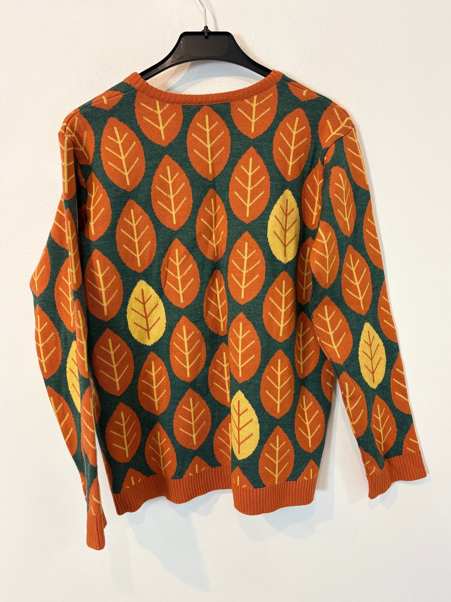 BACK COUTURE. Jersey merino hojas caldero