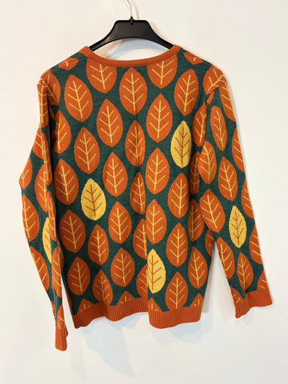 BACK COUTURE. Jersey merino hojas caldero