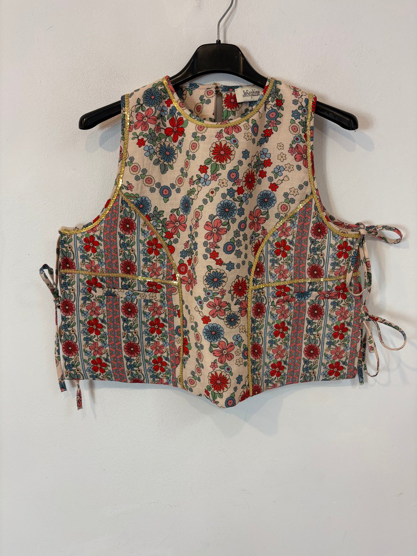 JOSEPHINE. Chaleco estampado textura