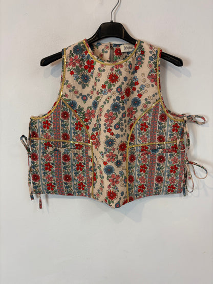 JOSEPHINE. Chaleco estampado textura