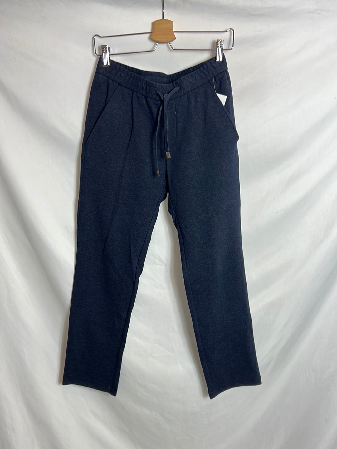 MASSIMO DUTTI. Pantalón azul estilo jogger. T S