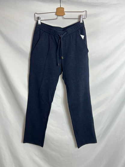 MASSIMO DUTTI. Pantalón azul estilo jogger. T S