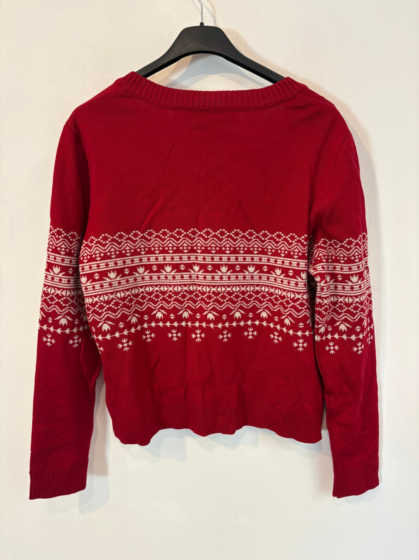 LA CASITA DE WENDY. Chaqueta roja greca merino