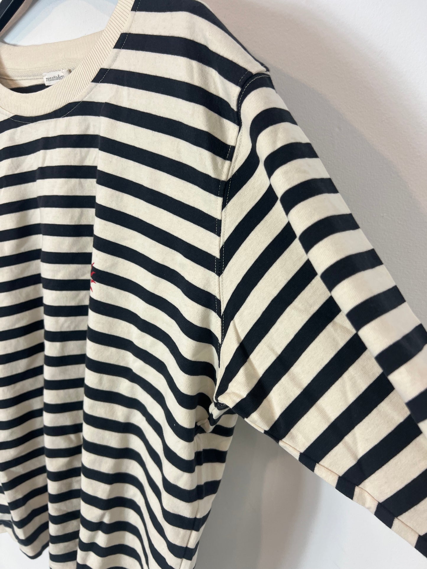 RENATTA&GO. Sudadera rayas azules. T S/M