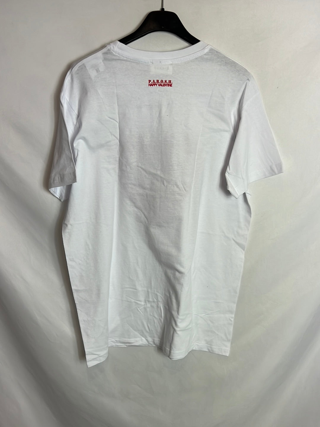 P.A.R.O.S.H. Camiseta blancas corazón pedreria. T M