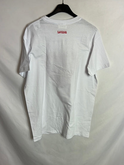 P.A.R.O.S.H. Camiseta blancas corazón pedreria. T M