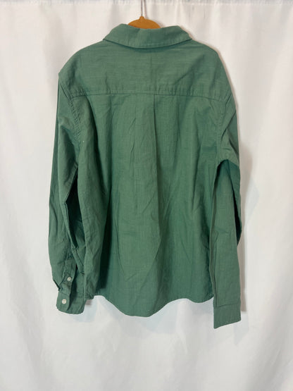 GOCCO. Camisa verde textura. T 9-10 años