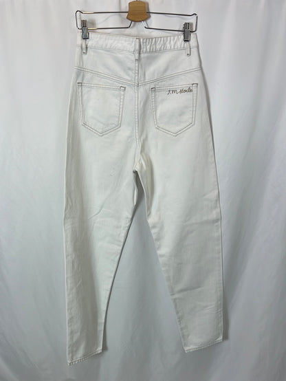 ISABEL MARANTETOILE. White denim trousers, size 36