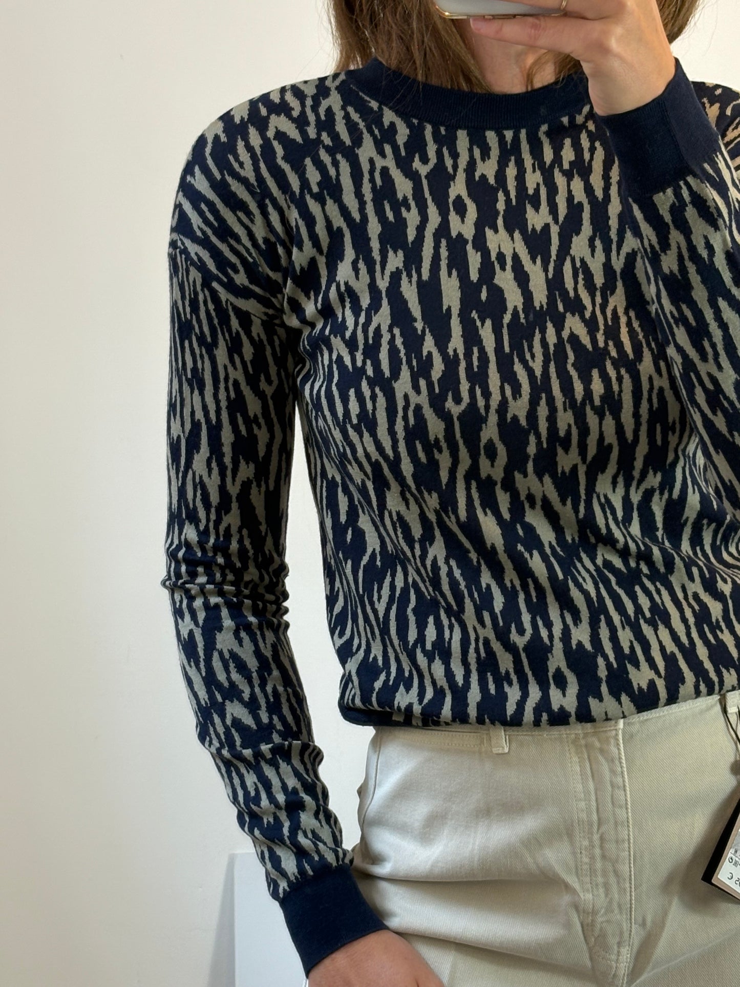 &OTHER STORIES. Jersey lana estampdao