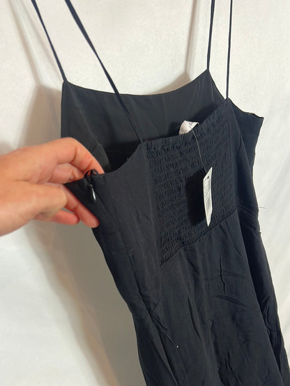 MANGO. Vestido negro tirantes T.s