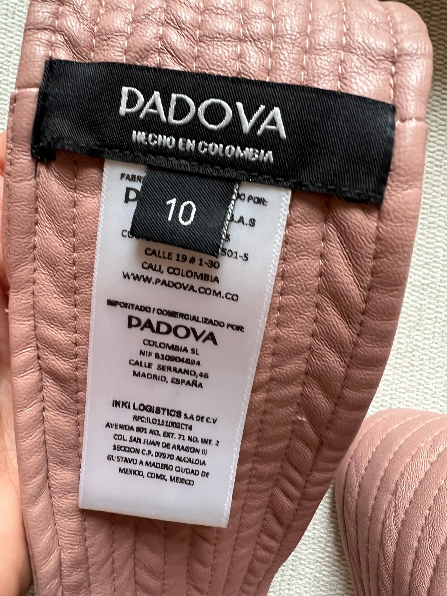 PADOVA. Cinturón fajín rosa palo. T. 10 (M)