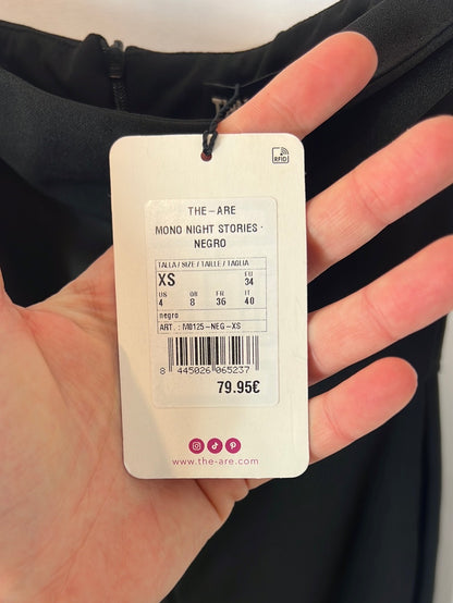 THE ARE. Mono largo negro T.xs