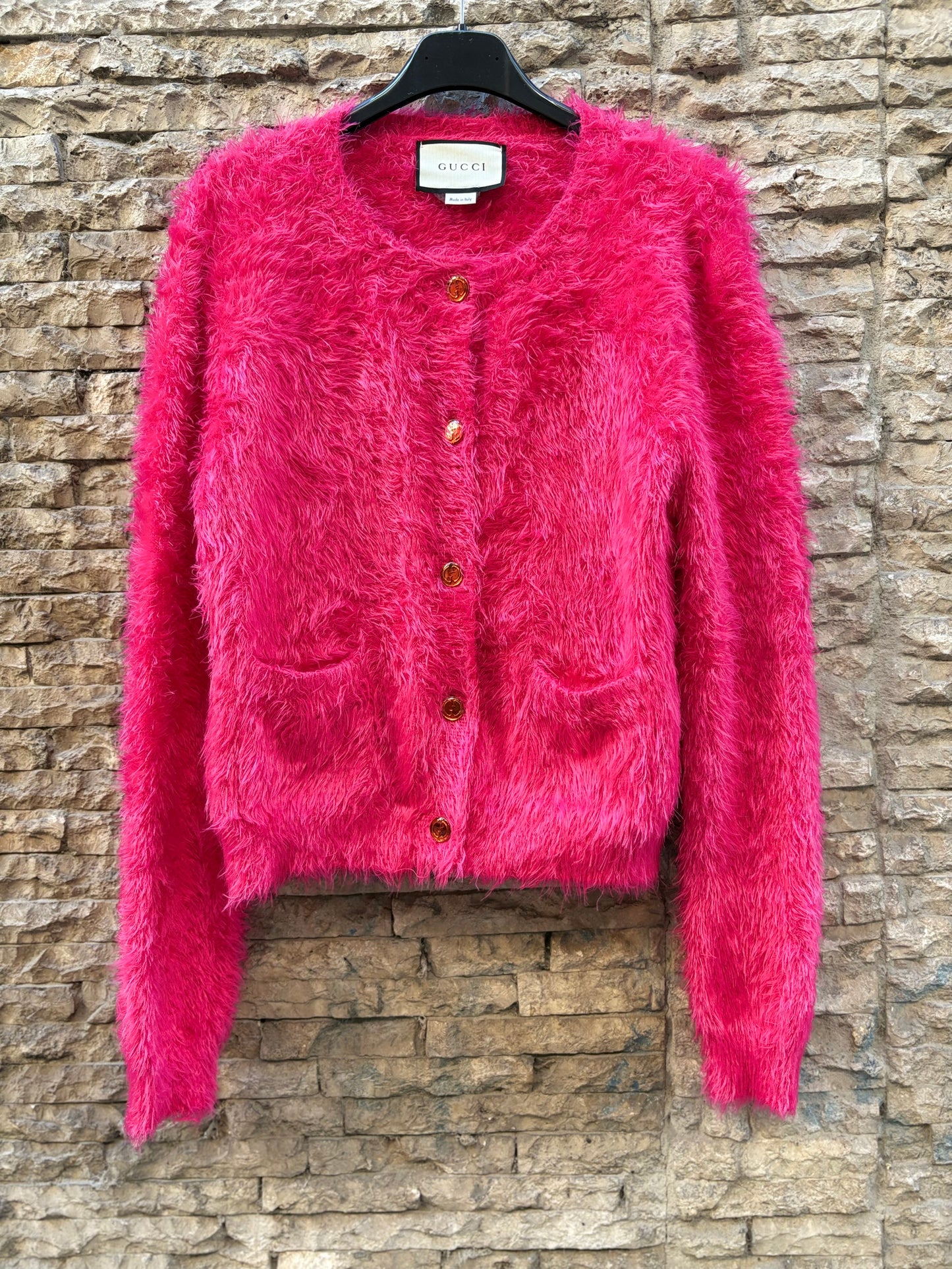 AMEÉ. Sleeveless fringed sweater S.(s)