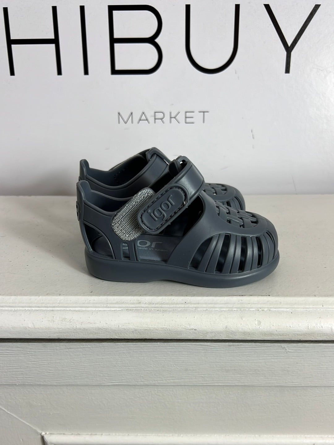 IGOR. Dark blue jelly shoes. Size 18
