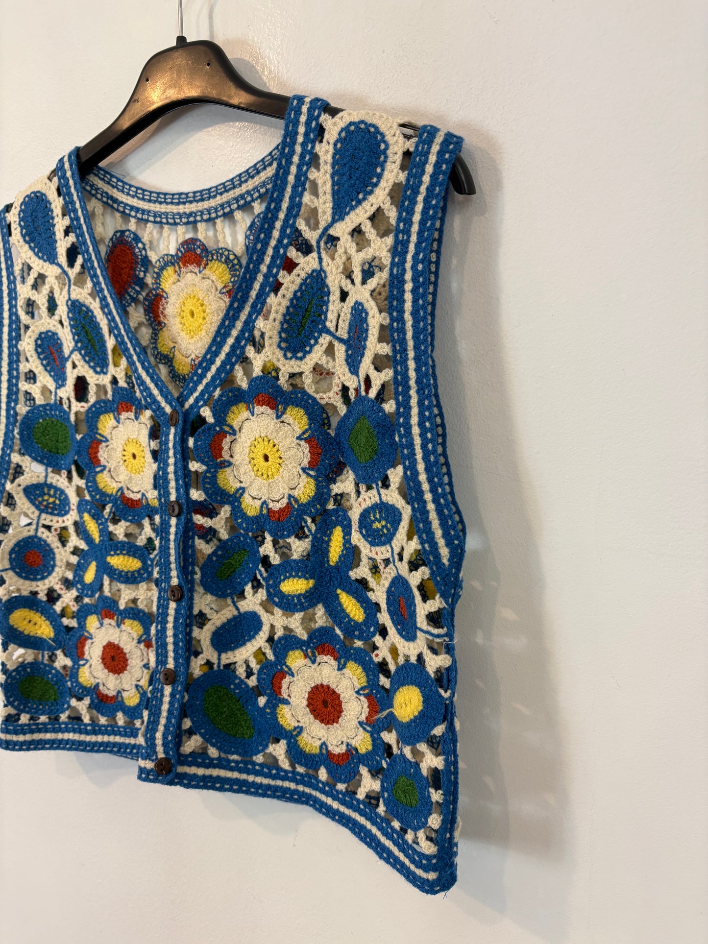 OTRAS. Chaleco croché colores. T S/M