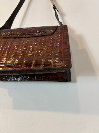 Bolso de hombro piel  marrón