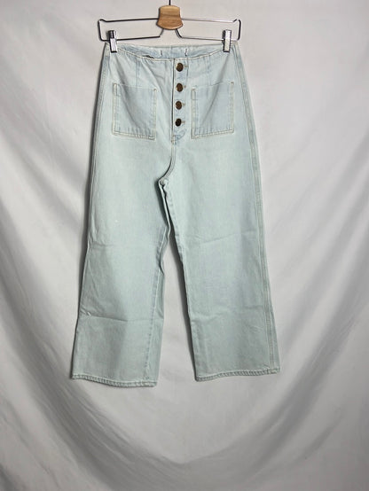 OTRAS. Denim culotte botones dorados. T XS(Tara)
