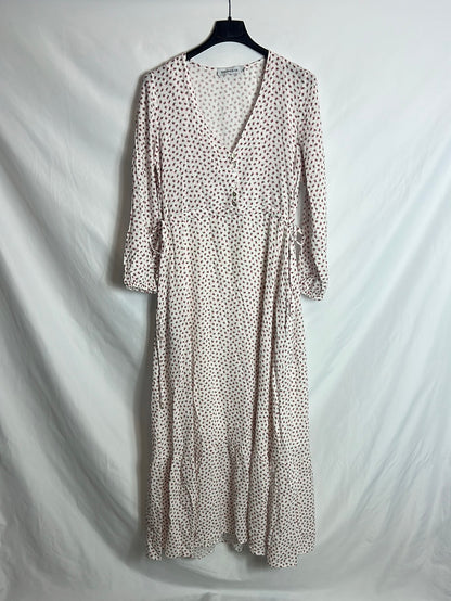 MAGNOLYA. Floral midi dress. Size 0 (S)