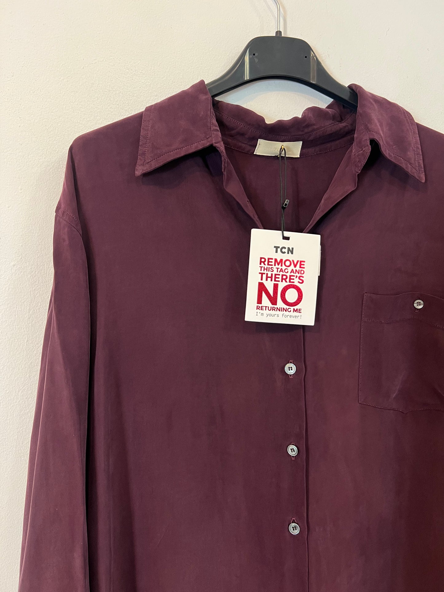 TCN. Bordeaux fluid jumpsuit Tl