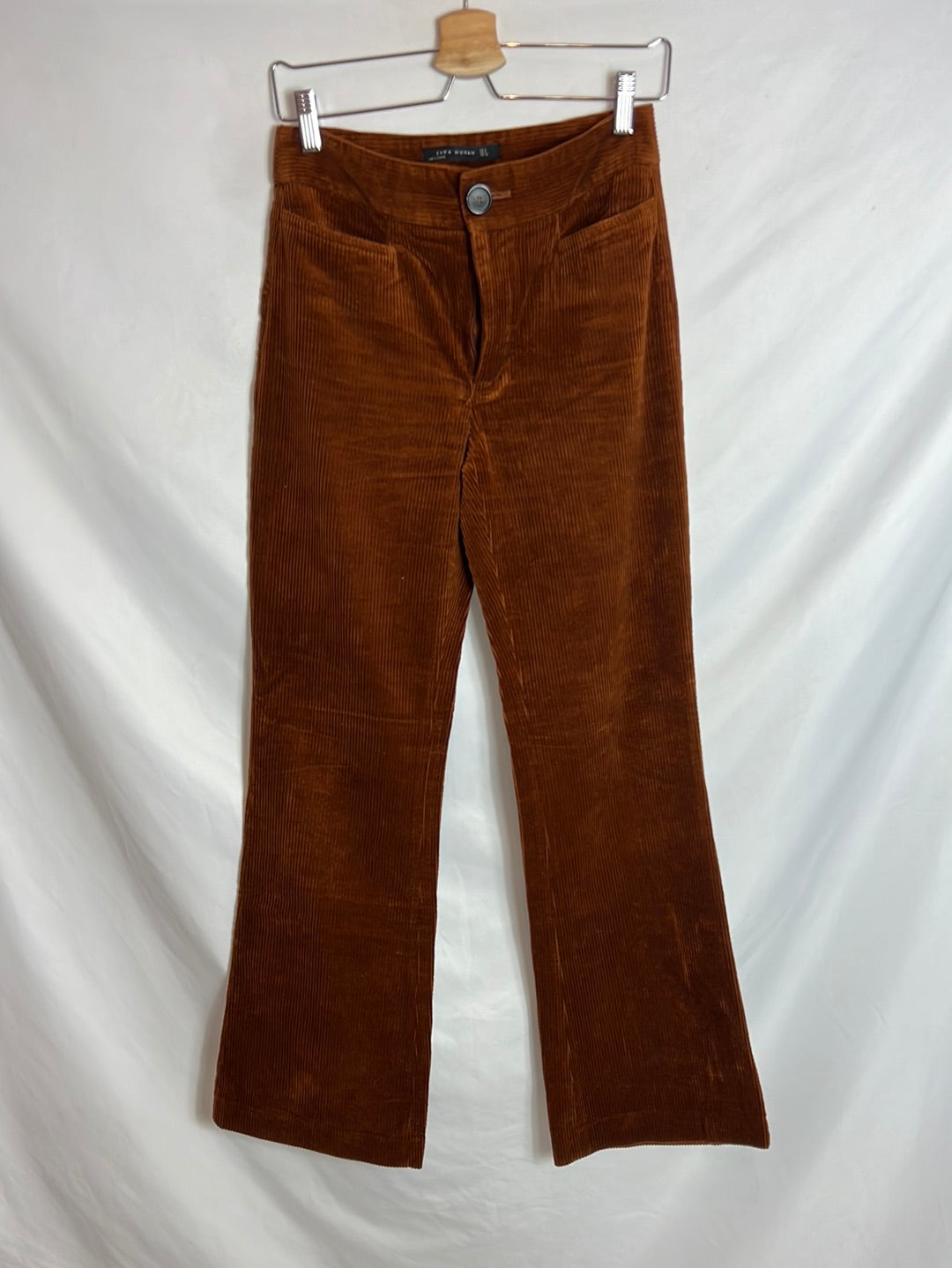 ZARA. Wide-leg corduroy trousers. TS