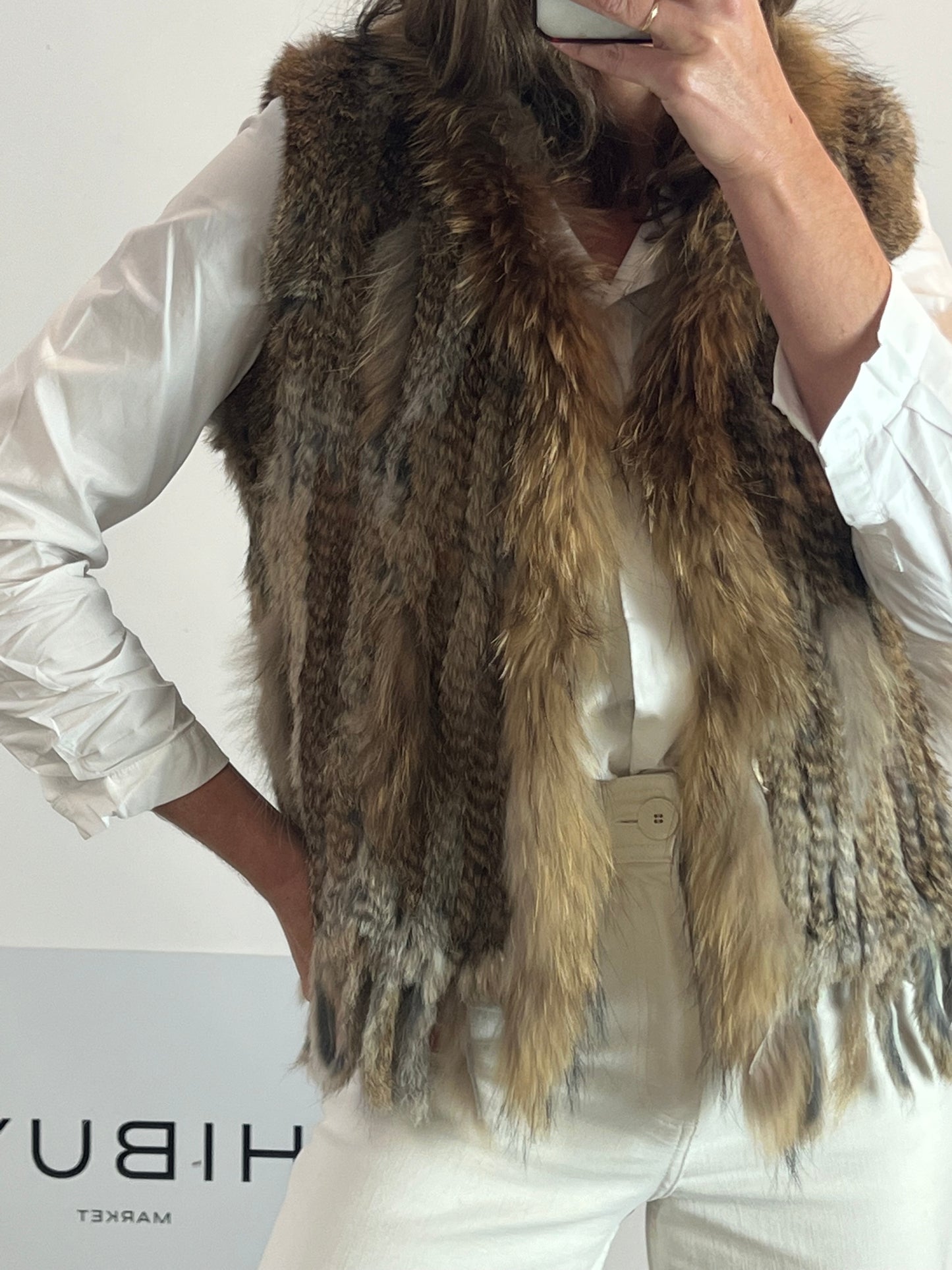 CARLOTA&CO. Chaleco de pelo natural  TU(M)