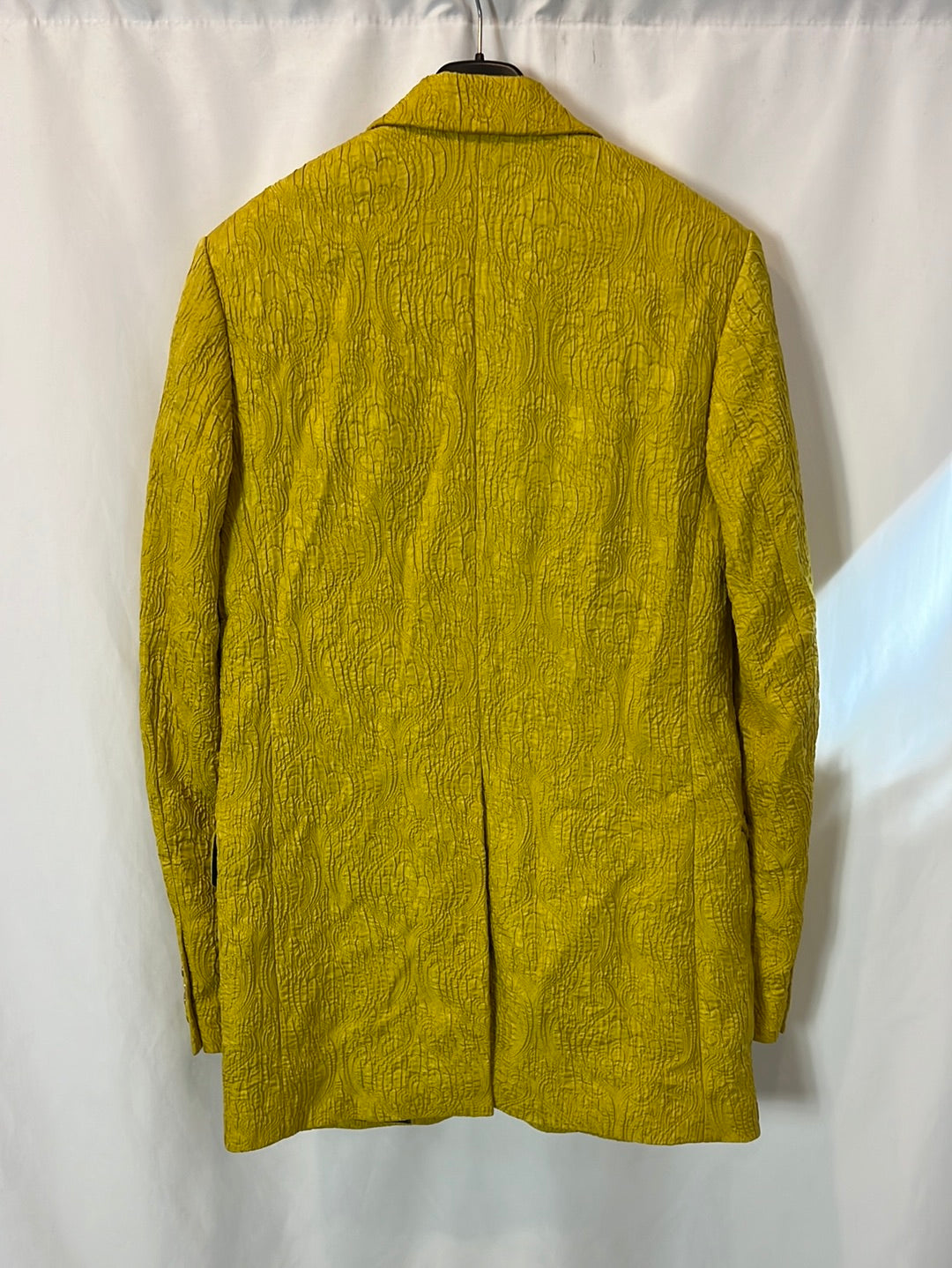 DRIES VAN NOTEN. Pistachio-textured blazer. Size 36