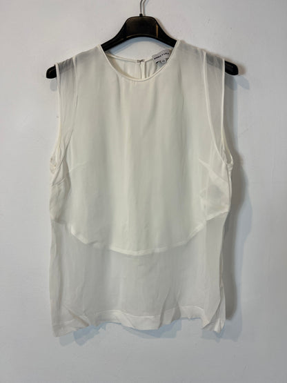BIMBA Y LOLA. Textured white top. Size XS