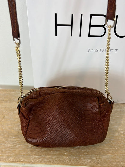 OTHER. Textured leather bag with long handle