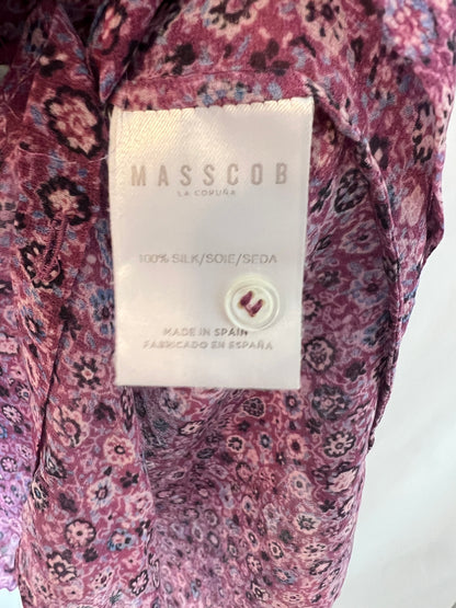 MASSCOB. Blusa seda estampada. T M