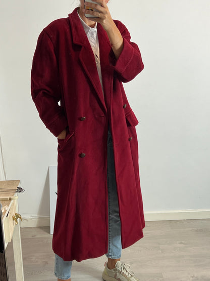 WINDSOR. Long wool and cashmere coat. Size 36 (M)
