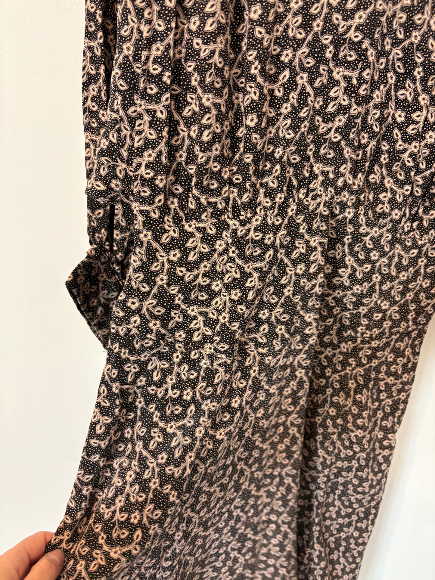 ZARA. Black stretch knit top. TL