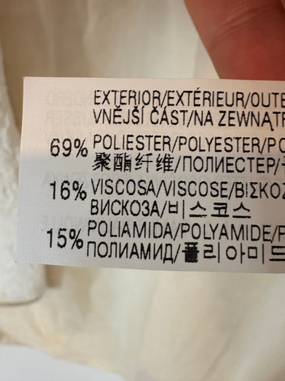 ZARA. White textured Ts jacket